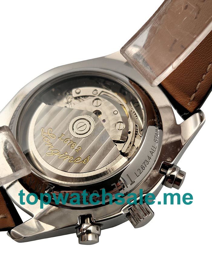 UK Swiss Movement Replica Longines Master L2.673.4.78.3 - 40 MM With White Dials For Men