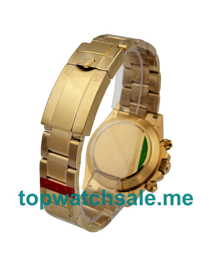 UK Cheap Rolex Daytona 116528 Replica Watches With Black Dials For Men