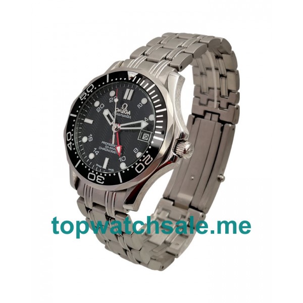 UK Best 1:1 Omega Seamaster 300 M GMT 2535.80.00 Fake Watches With Black Dials For Men