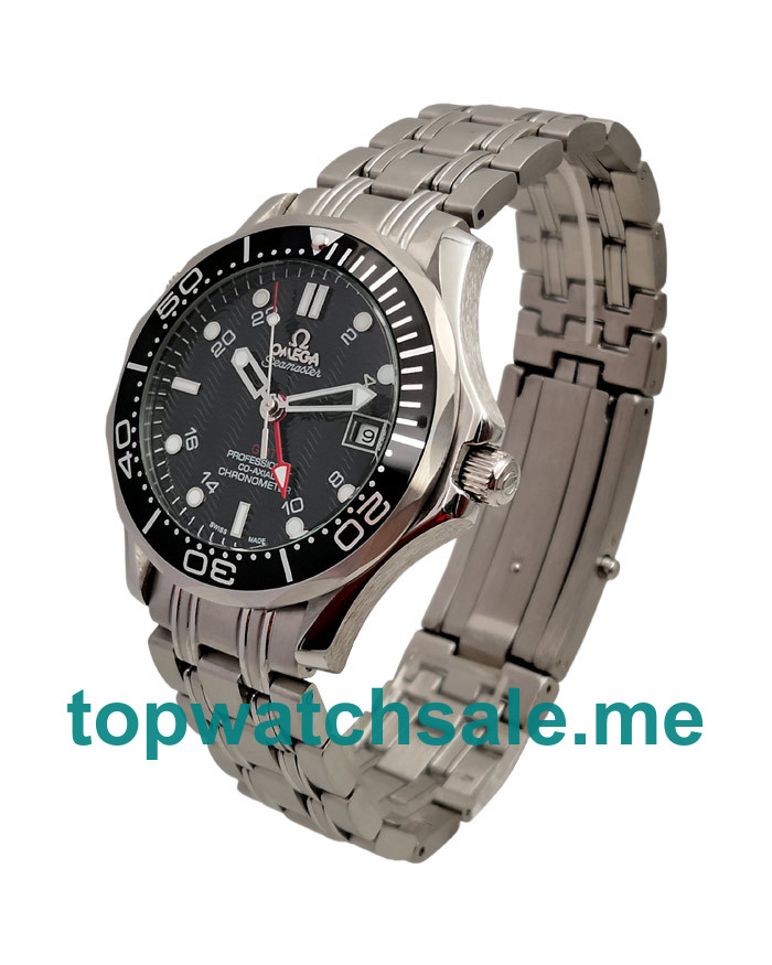 UK Best 1:1 Omega Seamaster 300 M GMT 2535.80.00 Fake Watches With Black Dials For Men