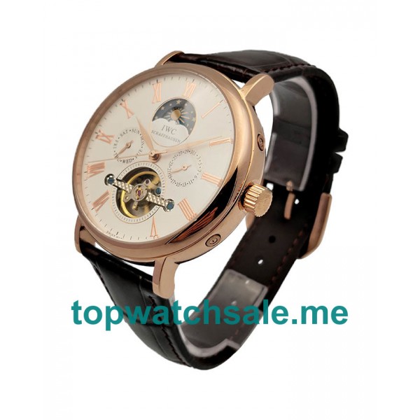 UK 44MM White Dials IWC Portofino 171740 Replica Watches
