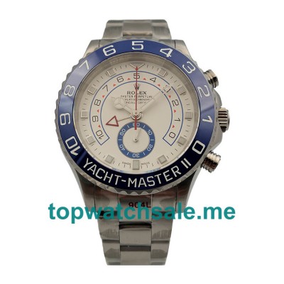 UK Best Quality Rolex Yacht-Master II 116680 Replica Watches With White Dials Online