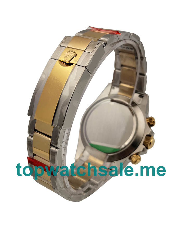 UK Perfect Replica Rolex Daytona Cosmograph 116503 3A 18K Yellow Gold Wrapped & Stainless Steel 904L Champagne Dial Swiss 7750 Run 6@SEC