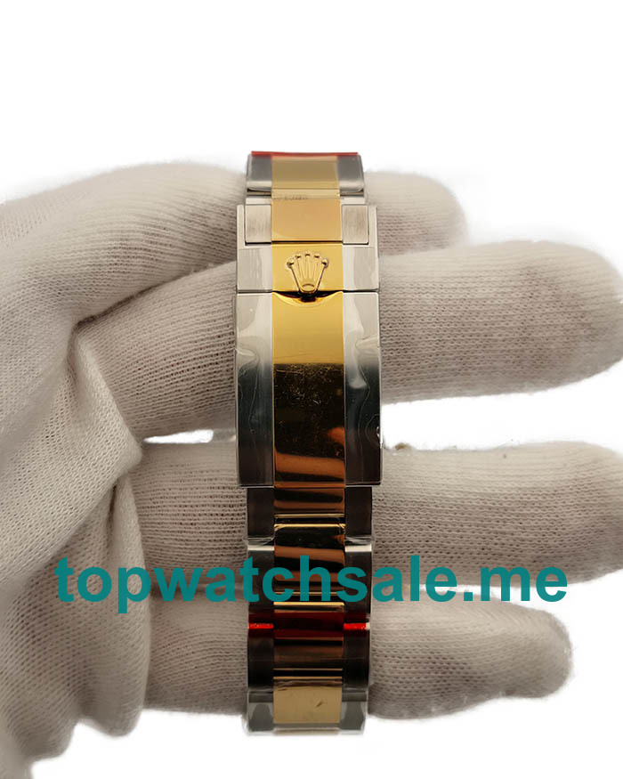 UK Perfect Replica Rolex Daytona Cosmograph 116503 3A 18K Yellow Gold Wrapped & Stainless Steel 904L Champagne Dial Swiss 7750 Run 6@SEC