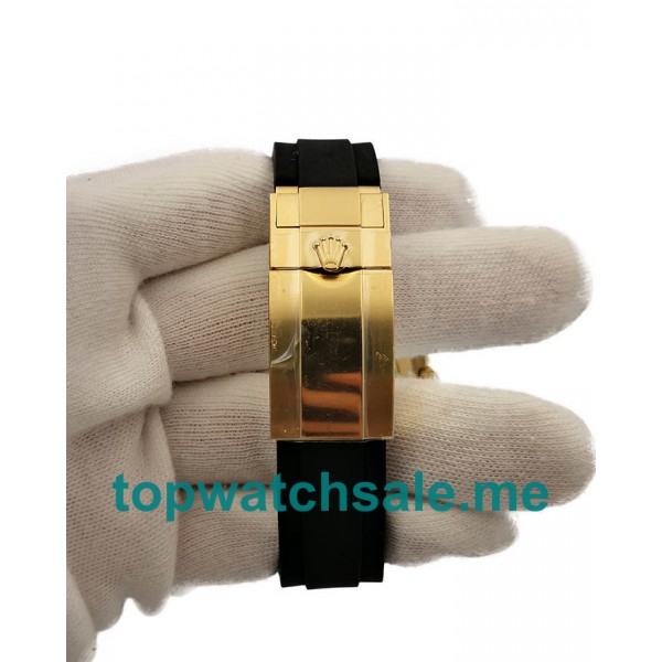 UK Swiss Movement Replica Rolex Daytona Cosmograph 116518LN JH Yellow Gold Black Dial Swiss 4130 Run 6@SEC