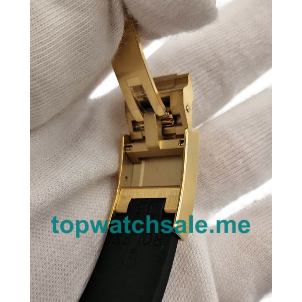 UK Swiss Movement Replica Rolex Daytona Cosmograph 116518LN JH Yellow Gold Black Dial Swiss 4130 Run 6@SEC