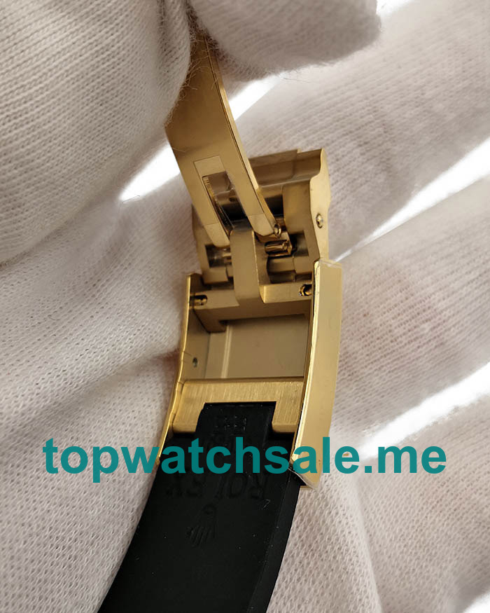 UK Swiss Movement Replica Rolex Daytona Cosmograph 116518LN JH Yellow Gold Black Dial Swiss 4130 Run 6@SEC