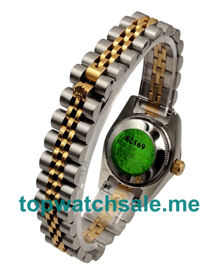 UK 26MM Black Dials Rolex Lady-Datejust 69173 Replica Watches
