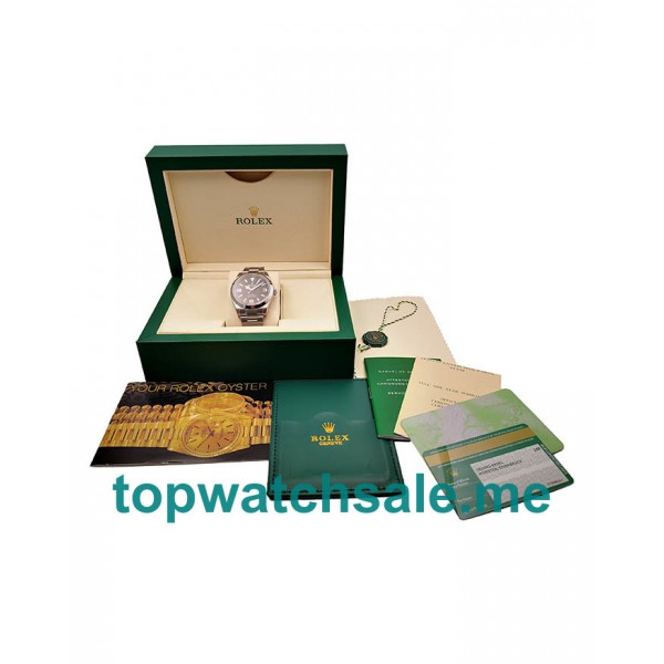 UK 40 MM Cheap Rolex Explorer 214270 Replica Watches With Black Dials For Men