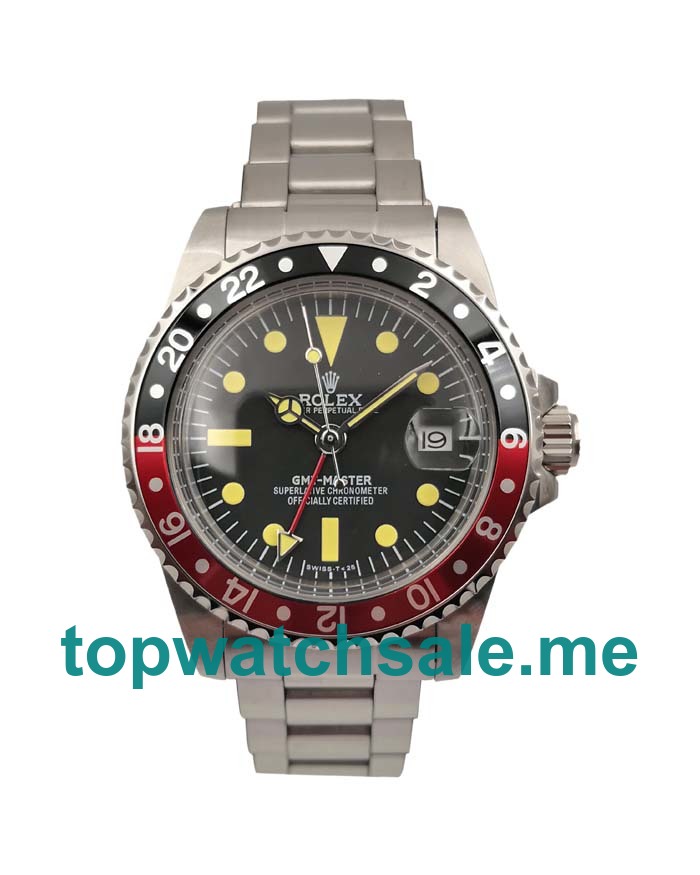 UK 40MM Black Dials Rolex GMT-Master 16710 Replica Watches