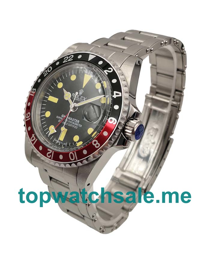 UK 40MM Black Dials Rolex GMT-Master 16710 Replica Watches