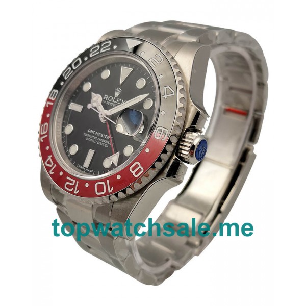 UK Perfect Replica Rolex GMT-Master II 116710BLNR UR Stainless Steel Black Dial Swiss 2836-2