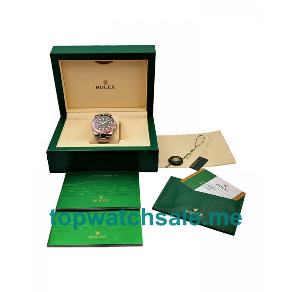 UK Perfect Replica Rolex GMT-Master II 116710BLNR UR Stainless Steel Black Dial Swiss 2836-2