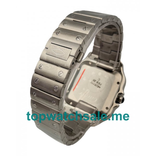 UK 37.5 MM Cartier Santos WSSA0013 Replica Watches With Blue Dials Men Replica Watches