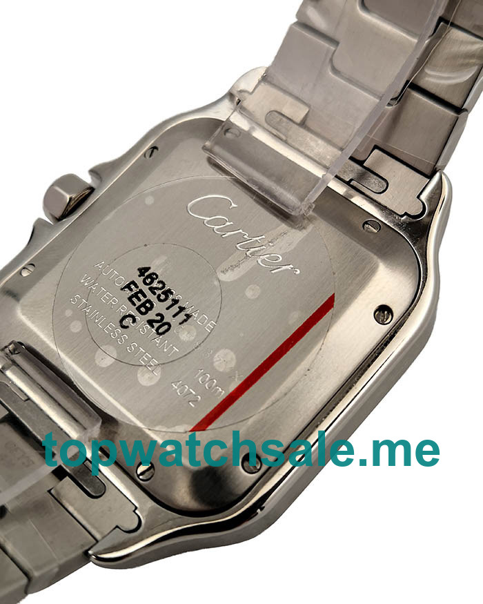 UK 37.5 MM Cartier Santos WSSA0013 Replica Watches With Blue Dials Men Replica Watches