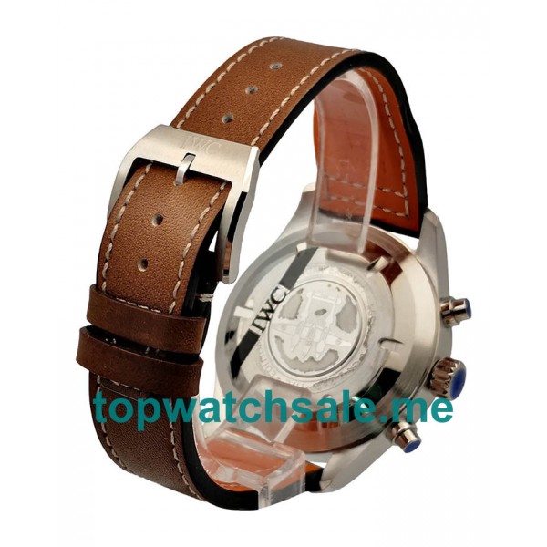 UK Top Quality Replica IWC Pilots IW377714 - 40.5 MM Watches With Brown Dials For Sale