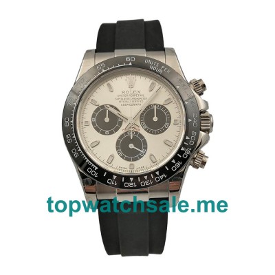 UK Online Replica Rolex Daytona Cosmograph 116519LN JH Stainless Steel Silver Dial Swiss 4130 Run 6@SEC