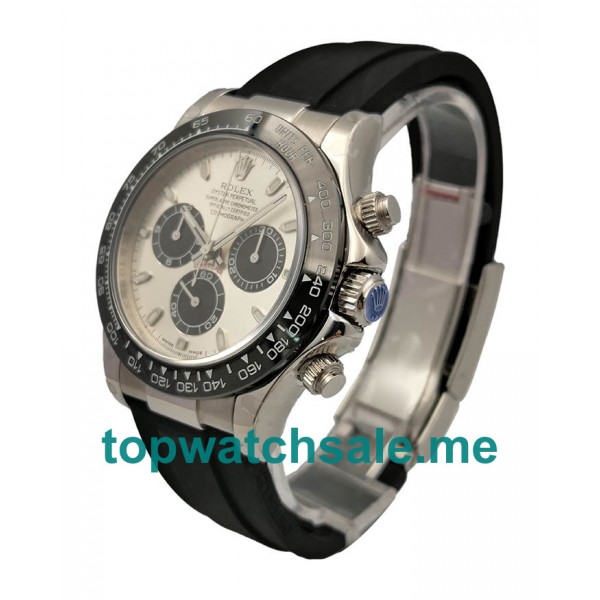 UK Online Replica Rolex Daytona Cosmograph 116519LN JH Stainless Steel Silver Dial Swiss 4130 Run 6@SEC