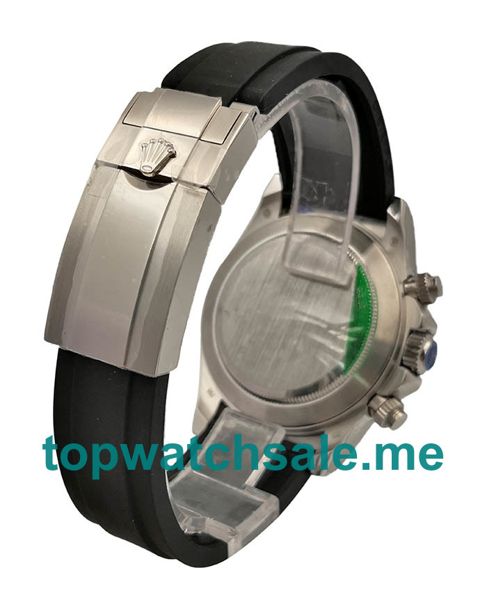 UK Online Replica Rolex Daytona Cosmograph 116519LN JH Stainless Steel Silver Dial Swiss 4130 Run 6@SEC