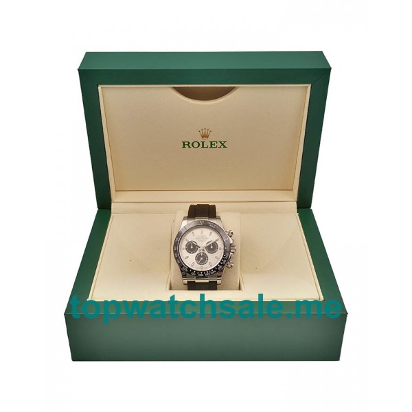 UK Online Replica Rolex Daytona Cosmograph 116519LN JH Stainless Steel Silver Dial Swiss 4130 Run 6@SEC