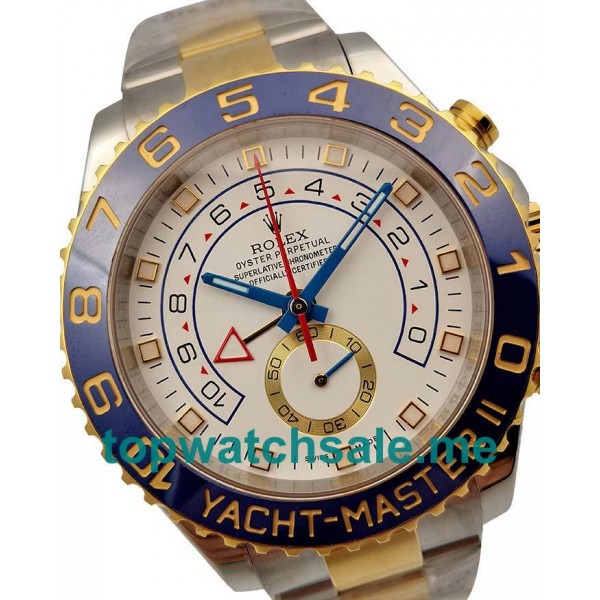 UK High Quality Replica Rolex Yacht-Master II 116681 V5 Stainless Steel & Yellow Gold White Dial Swiss 7750
