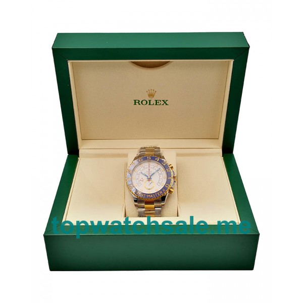 UK High Quality Replica Rolex Yacht-Master II 116681 V5 Stainless Steel & Yellow Gold White Dial Swiss 7750