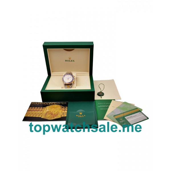 UK High Quality Replica Rolex Yacht-Master II 116681 V5 Stainless Steel & Yellow Gold White Dial Swiss 7750