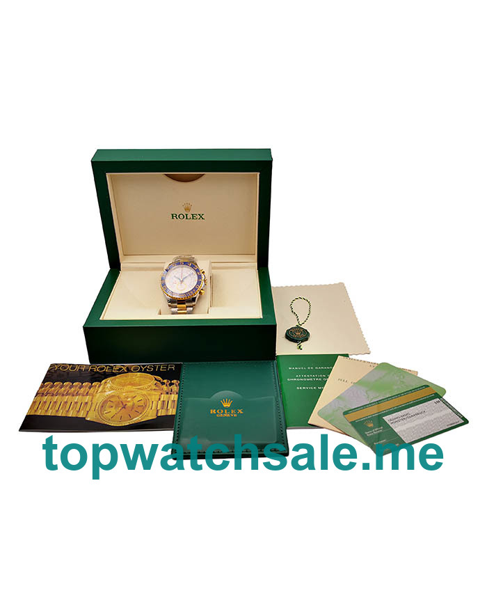 UK High Quality Replica Rolex Yacht-Master II 116681 V5 Stainless Steel & Yellow Gold White Dial Swiss 7750