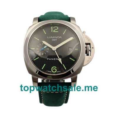UK 43MM Black Dials Panerai Luminor GMT PAM00535 Replica Watches