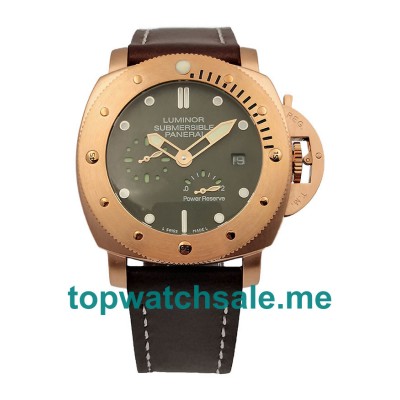 UK 47.5MM Green Dials Panerai Luminor Submersible 182084 Replica Watches
