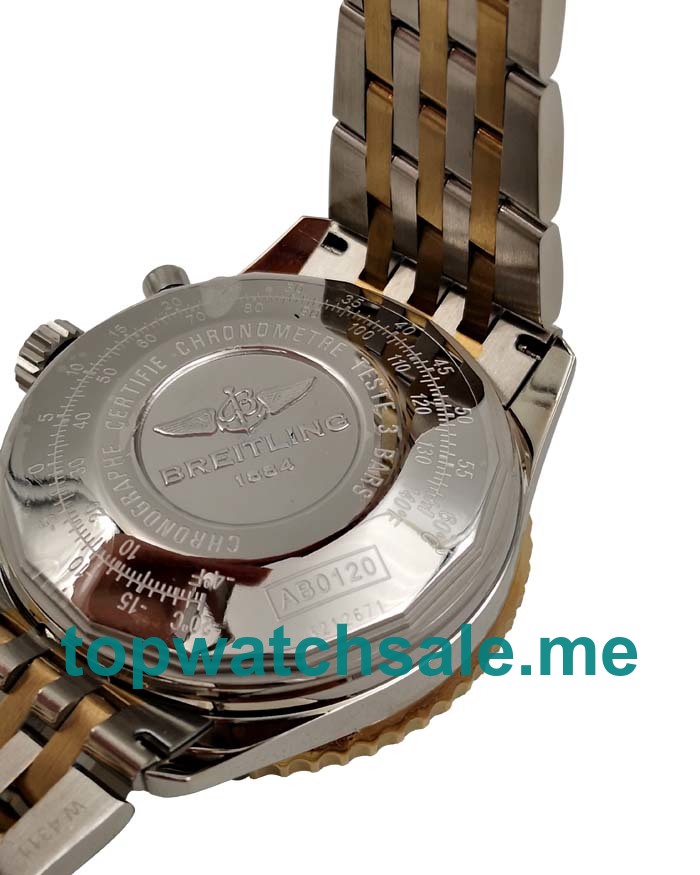 UK Best 1:1 Breitling Navitimer D23322 Fake Watches With White Dials For Men