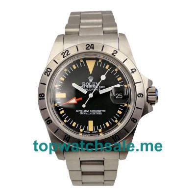 UK 39MM Black Dials Rolex Explorer II 1655 Replica Watches
