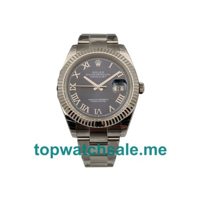 UK 41 MM Top 1:1 Rolex Datejust 126334 Fake Watches With Blue Dials For Men