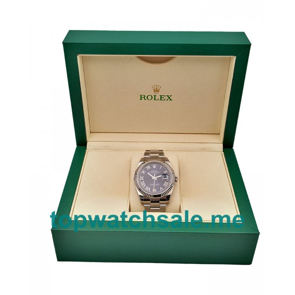 UK 41 MM Top 1:1 Rolex Datejust 126334 Fake Watches With Blue Dials For Men