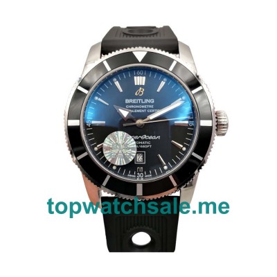 UK Cheap Breitling Superocean Heritage A17321 Fake Watches With Black Dials For Men