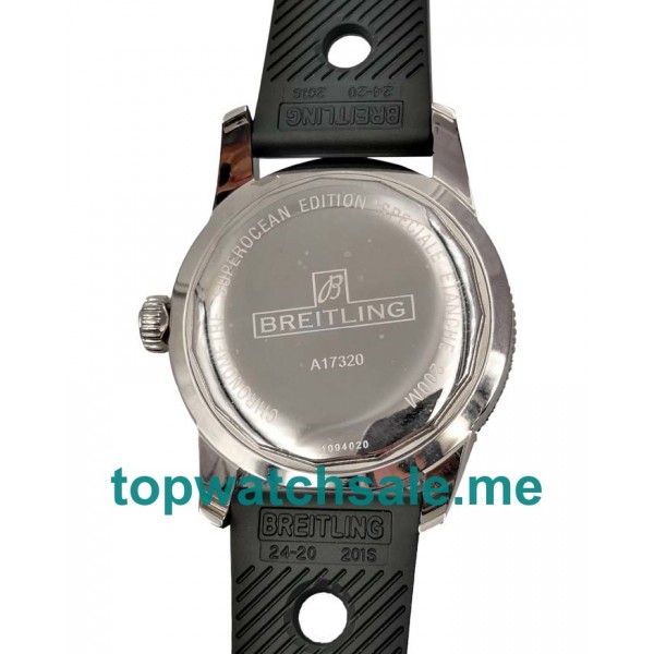 UK Cheap Breitling Superocean Heritage A17321 Fake Watches With Black Dials For Men