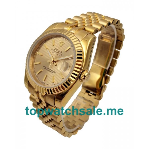 UK 31MM Champagne Dials Rolex Datejust 178278 Replica Watches