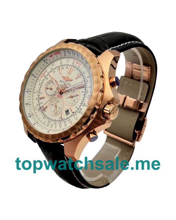 UK AAA Quality Breitling Bentley Motors A25362 Replica Watches With White Dials For Men