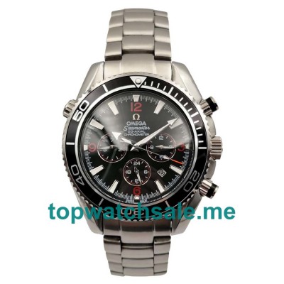 UK 43.5MM Black Dials Omega Seamaster Planet Ocean 2210.51.00 Replica Watches