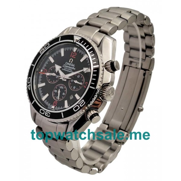 UK 43.5MM Black Dials Omega Seamaster Planet Ocean 2210.51.00 Replica Watches