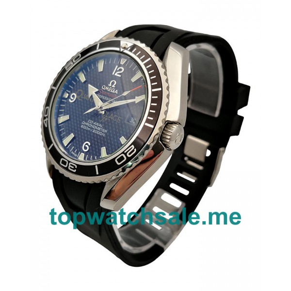 UK 43.5MM Black Dials Omega Seamaster Planet Ocean 222.30.46.20.01.001 Replica Watches