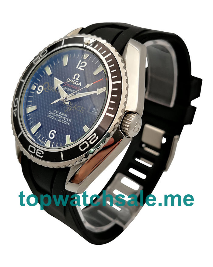 UK 43.5MM Black Dials Omega Seamaster Planet Ocean 222.30.46.20.01.001 Replica Watches