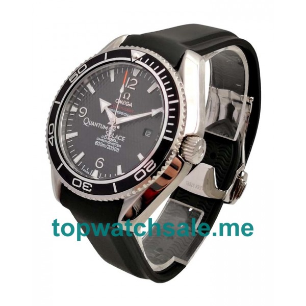 UK 43MM Black Dials Omega Seamaster Planet Ocean 222.30.46.20.01.001 Replica Watches