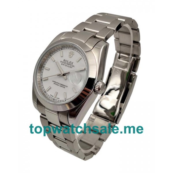 UK 36MM White Dials Rolex Datejust 116200 Replica Watches