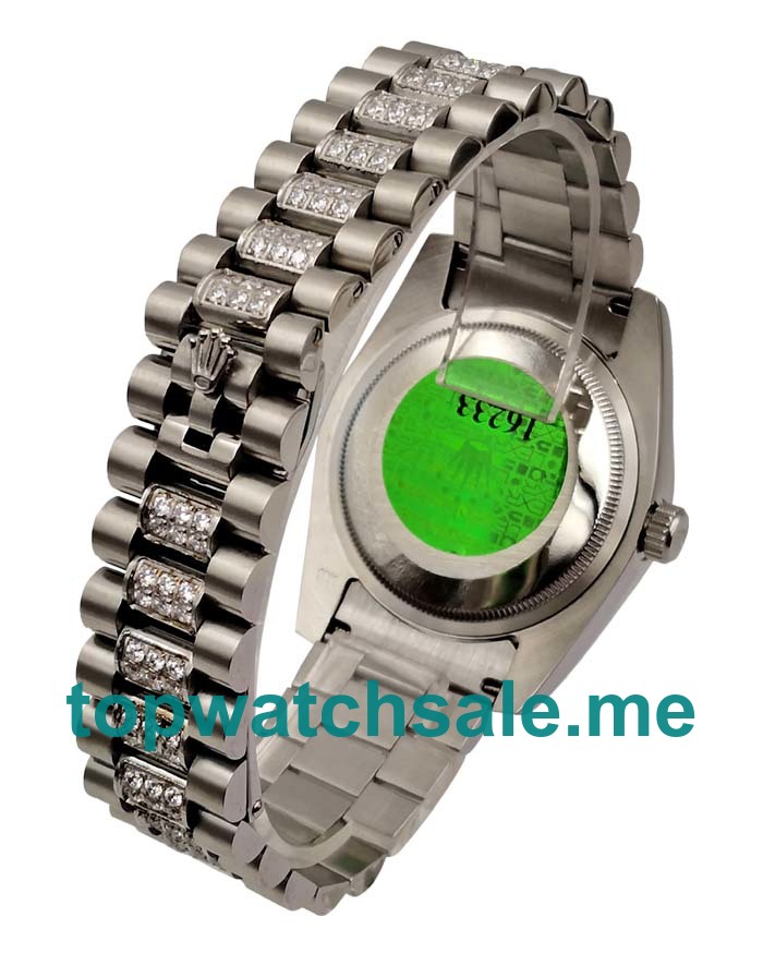 UK 36MM Diamonds Dials Rolex Day-Date 118346 Replica Watches