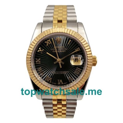 UK Swiss Replica Rolex Datejust 126233 Watches With Black Dials For Men