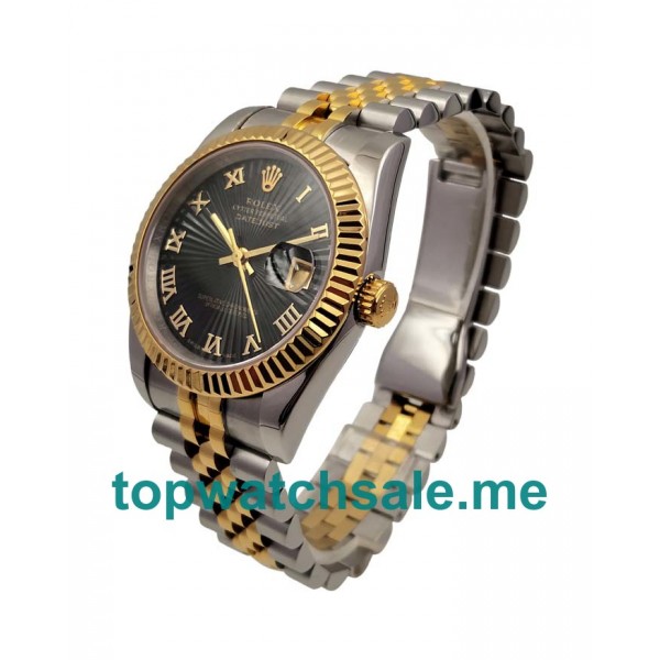 UK Swiss Replica Rolex Datejust 126233 Watches With Black Dials For Men