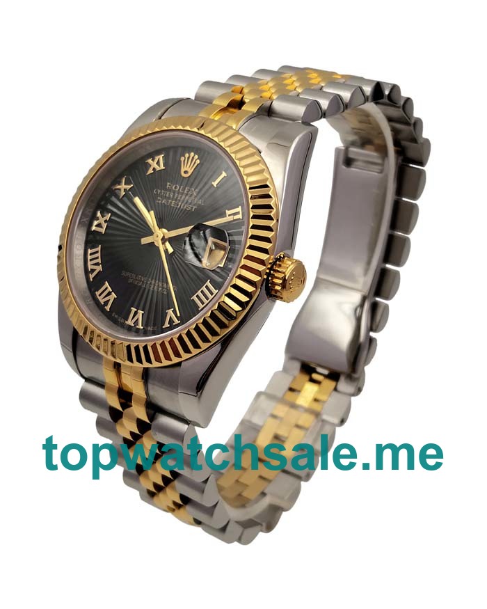 UK Swiss Replica Rolex Datejust 126233 Watches With Black Dials For Men