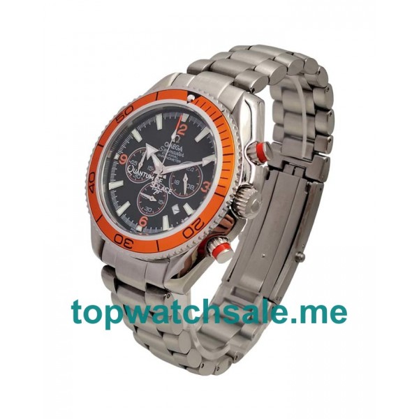 UK 43MM Black Dials Omega Seamaster Planet Ocean 2218.50.00 Replica Watches