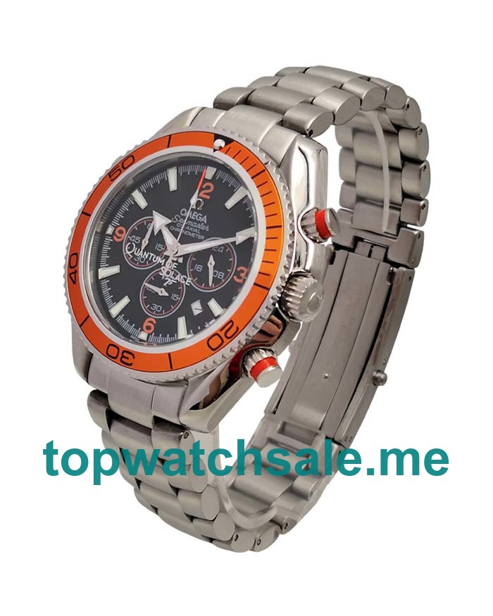 UK 43MM Black Dials Omega Seamaster Planet Ocean 2218.50.00 Replica Watches